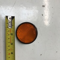 Used Orange Bolt On Round Reflector For Mobility Scooter S1353